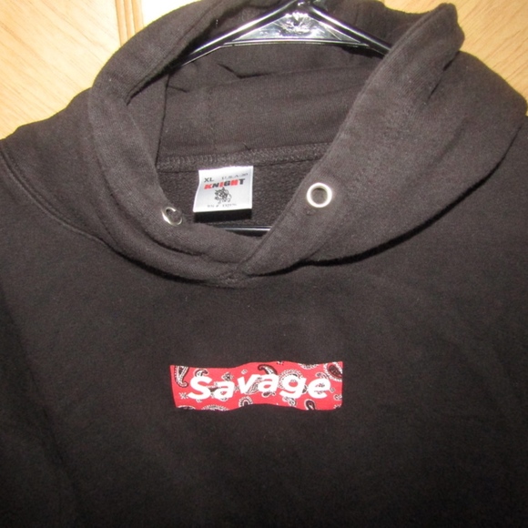 Savage Bandana Box Logo Hoodie: Supreme Inspired - Picture 2 of 3